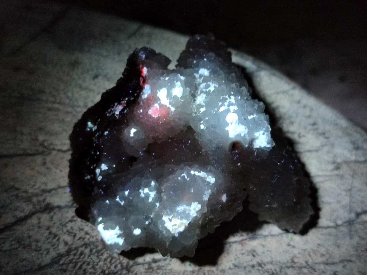 Natural Drusy Snow Finger Quartz Coated Clusters x 12 From Albert's Mountain, Lesotho - Toprock Gemstones and Minerals 