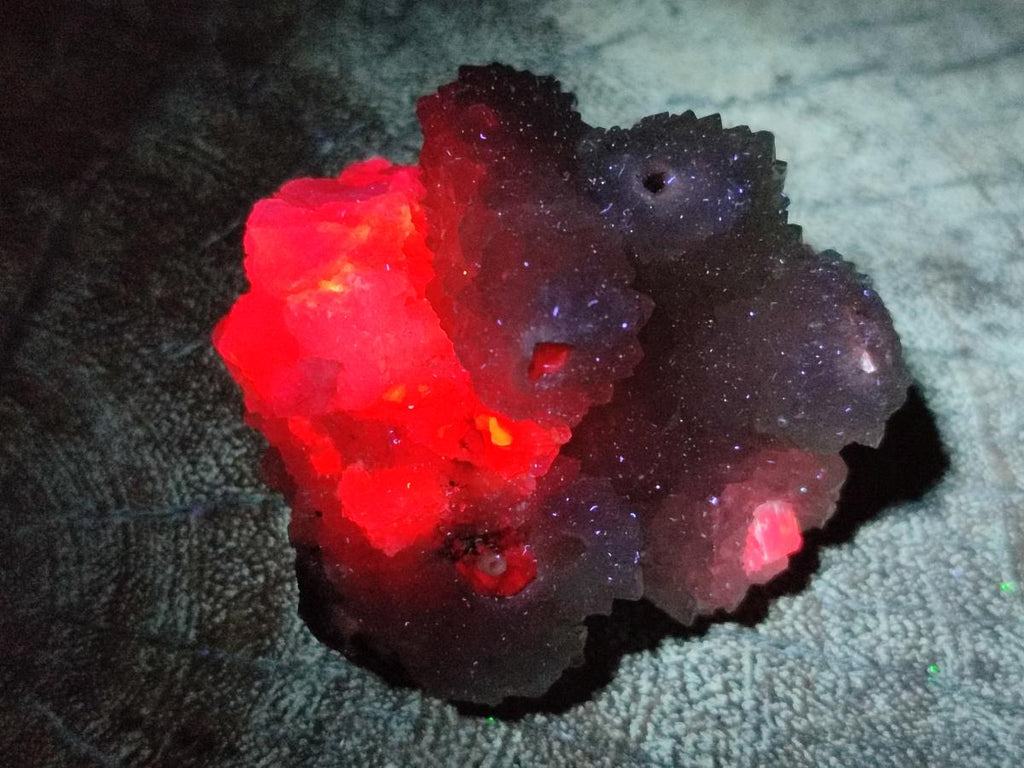 Natural Drusy Snow Finger Quartz Coated Clusters x 12 From Albert's Mountain, Lesotho - Toprock Gemstones and Minerals 
