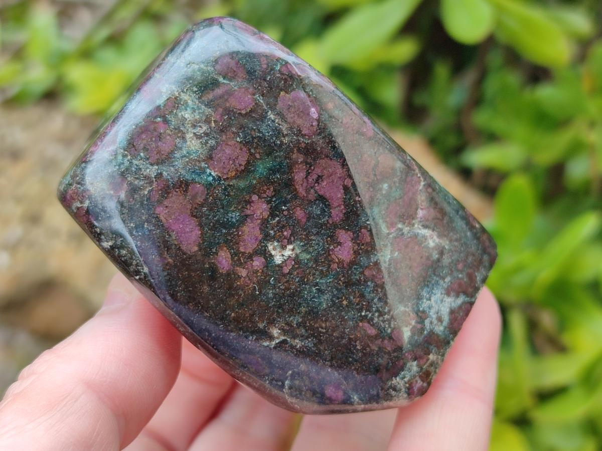 Polished Ruby Corundum In Chrome Verdite Standing Display Pieces x 6 From Mutoko, Zimbabwe - Toprock Gemstones and Minerals 