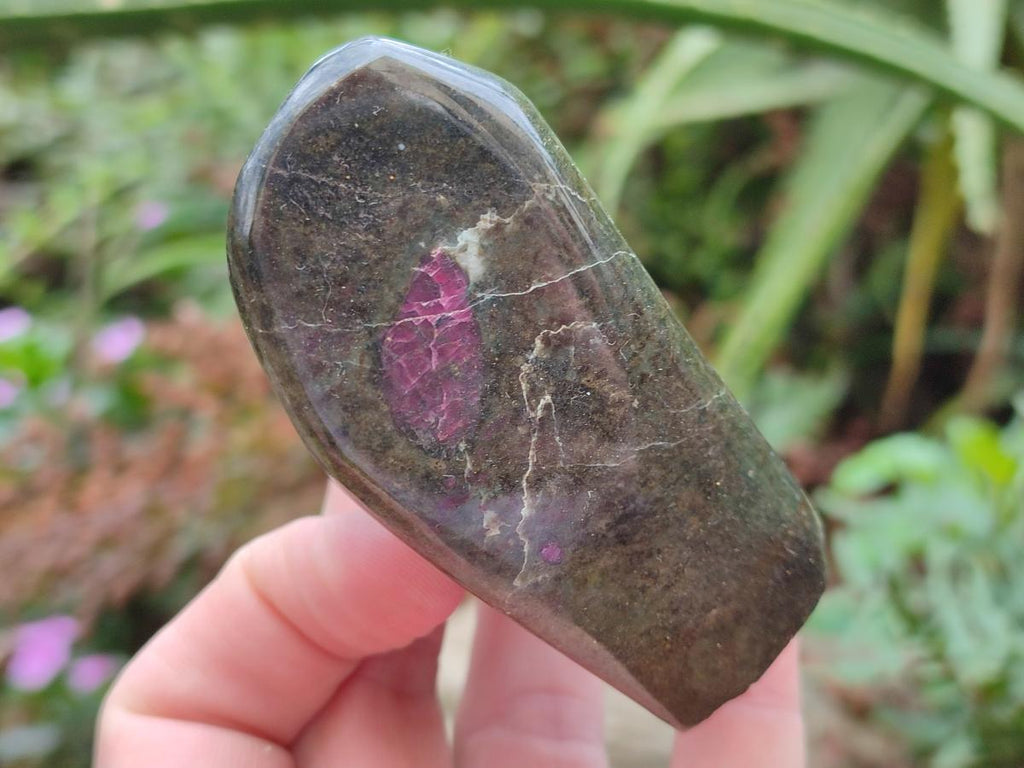 Polished Ruby Corundum In Chrome Verdite Standing Display Pieces x 6 From Mutoko, Zimbabwe - Toprock Gemstones and Minerals 