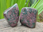 Polished Ruby Corundum In Chrome Verdite Standing Display Pieces x 6 From Mutoko, Zimbabwe - Toprock Gemstones and Minerals 