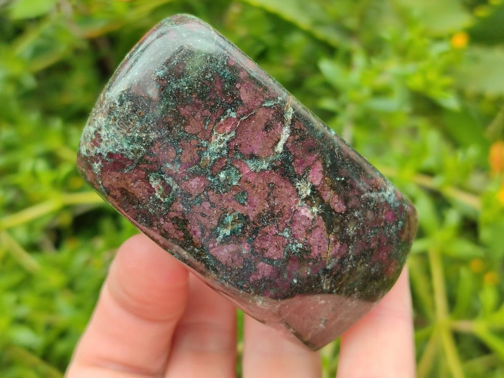 Polished Ruby Corundum In Chrome Verdite Standing Display Pieces x 6 From Mutoko, Zimbabwe - Toprock Gemstones and Minerals 