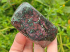 Polished Ruby Corundum In Chrome Verdite Standing Display Pieces x 6 From Mutoko, Zimbabwe - Toprock Gemstones and Minerals 