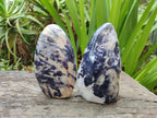 Polished Lepidolite Standing Display Pieces x 2 From Zimbabwe - Toprock Gemstones and Minerals 