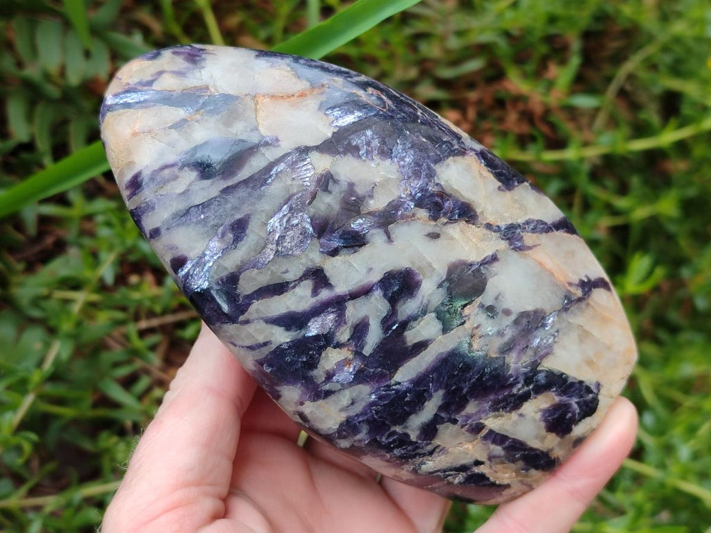 Polished Lepidolite Standing Display Pieces x 2 From Zimbabwe - Toprock Gemstones and Minerals 