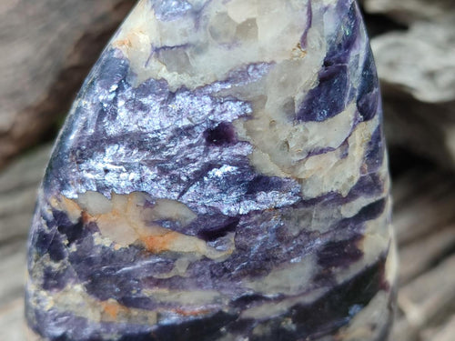 Polished Lepidolite Standing Display Pieces x 2 From Zimbabwe - Toprock Gemstones and Minerals 