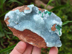 Natural Drusy Coated Chrysocolla Specimens x 6 From Lupoto Mine, Congo - Toprock Gemstones and Minerals 