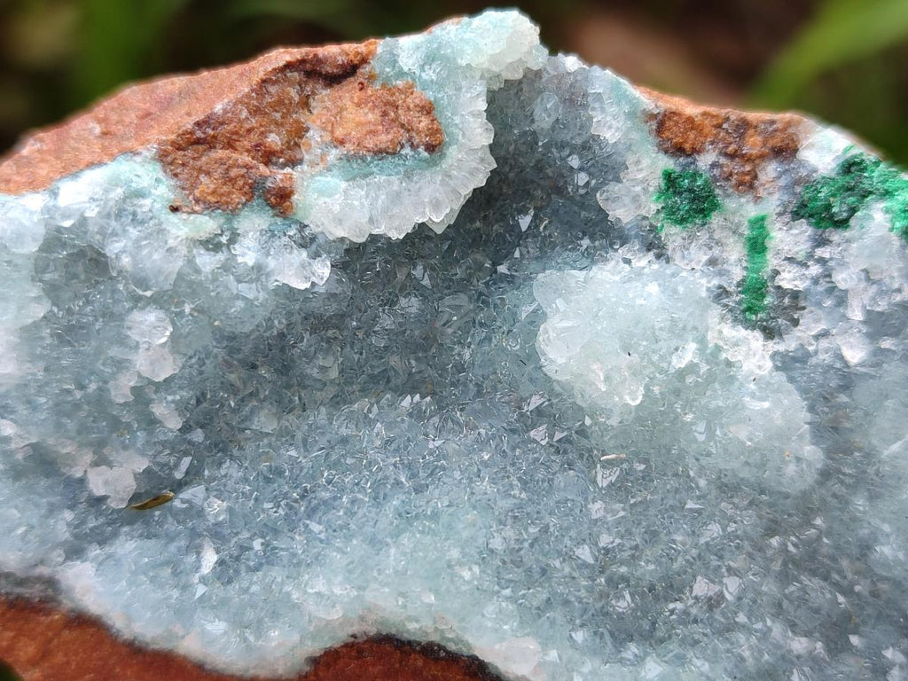 Natural Drusy Coated Chrysocolla Specimens x 6 From Lupoto Mine, Congo - Toprock Gemstones and Minerals 