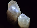 Natural Smokey Pearly Angolan Quartz Crystals with Polished Terminations x 2 From Angola - Toprock Gemstones and Minerals 