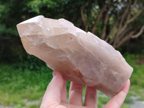 Natural Smokey Pearly Angolan Quartz Crystals with Polished Terminations x 2 From Angola - Toprock Gemstones and Minerals 