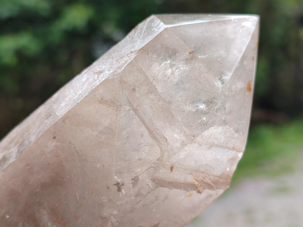 Natural Smokey Pearly Angolan Quartz Crystals with Polished Terminations x 2 From Angola - Toprock Gemstones and Minerals 