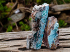 Natural Drusy Coated Chrysocolla with Malachite x 12 From Lupoto Mine, Congo - Toprock Gemstones and Minerals 