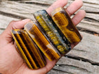 Polished Golden Tigers Eye Tumbled Slices x 24 From Prieska, South Africa - Toprock Gemstones and Minerals 