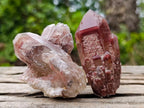 Natural Red Hematoid Quartz Crystals and Clusters x 12 From Karoi, Zimbabwe - Toprock Gemstones and Minerals 