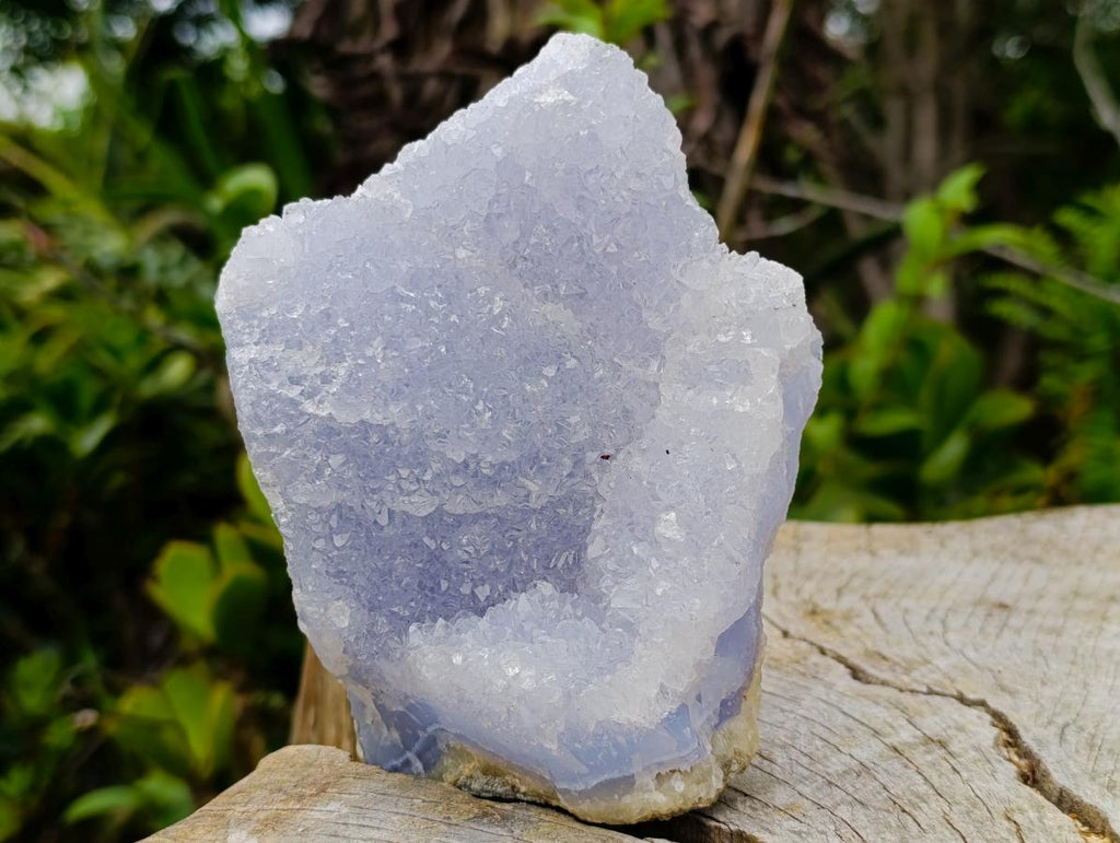 Natural Blue Lace Agate Specimens x 3 From Nsanje, Malawi - Toprock Gemstones and Minerals 