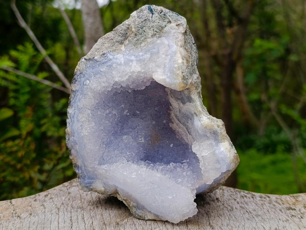 Natural Blue Lace Agate Specimens x 3 From Nsanje, Malawi - Toprock Gemstones and Minerals 