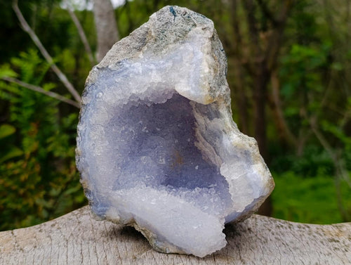 Natural Blue Lace Agate Specimens x 3 From Nsanje, Malawi - Toprock Gemstones and Minerals 
