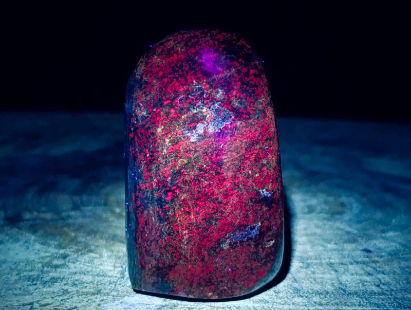 Polished Ruby Corundum In Chrome Verdite Standing Display Pieces x 6 From Mutoko, Zimbabwe - Toprock Gemstones and Minerals 