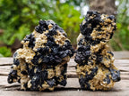 Natural Schorl Black Tourmaline with Vermiculite Mica x 6 From Erongo, Namibia - Toprock Gemstones and Minerals 