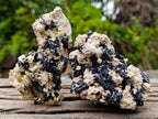 Natural Schorl Black Tourmaline with Vermiculite Mica x 6 From Erongo, Namibia - Toprock Gemstones and Minerals 