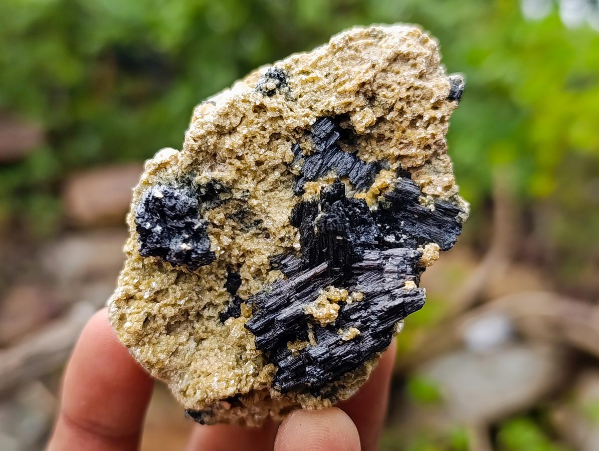 Natural Schorl Black Tourmaline with Vermiculite Mica x 6 From Erongo, Namibia - Toprock Gemstones and Minerals 