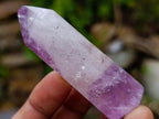 Polished Window Amethyst Crystals x 12 From Akansobe, Madagascar - Toprock Gemstones and Minerals 