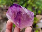 Polished Window Amethyst Crystals x 12 From Akansobe, Madagascar - Toprock Gemstones and Minerals 