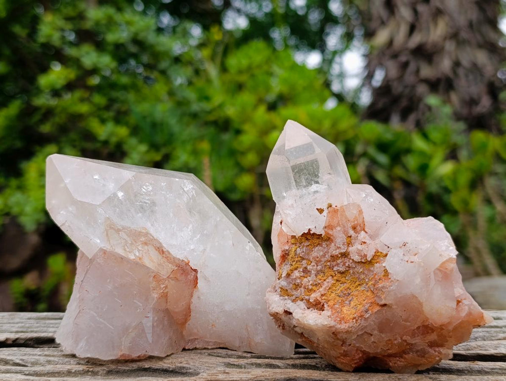 Natural Mpika Quartz Crystals and Clusters x 6 From Mpika, Zambia - Toprock Gemstones and Minerals 