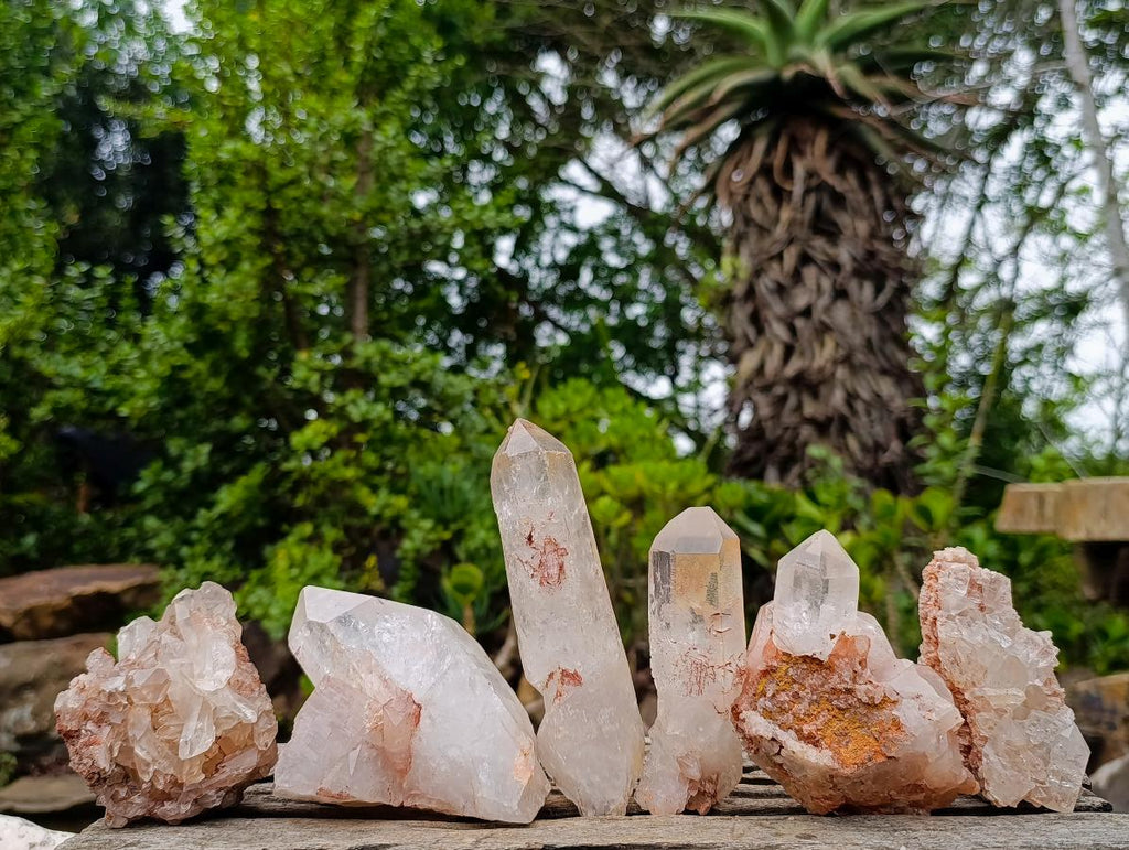 Natural Mpika Quartz Crystals and Clusters x 6 From Mpika, Zambia - Toprock Gemstones and Minerals 