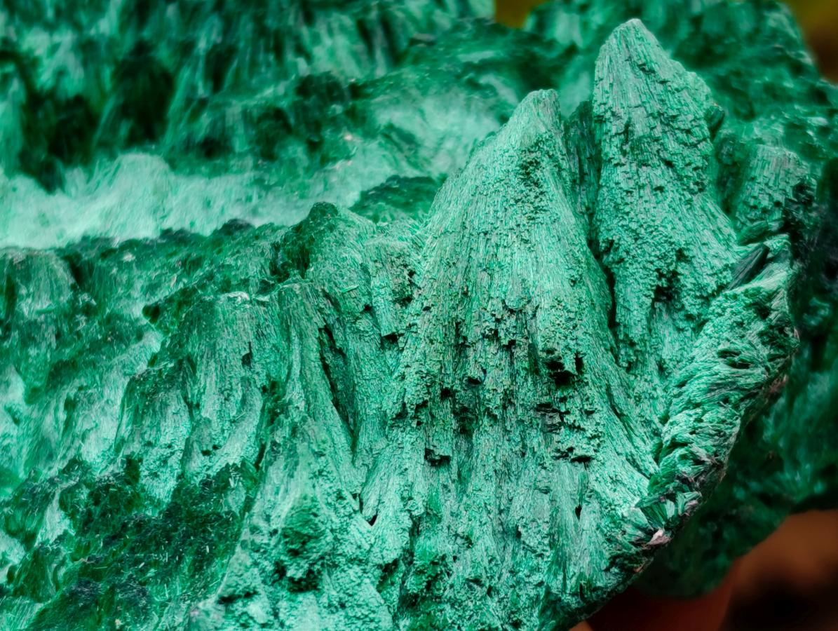 Natural Silky Malachite Specimens x 2 From Kasompe, Congo - Toprock Gemstones and Minerals 