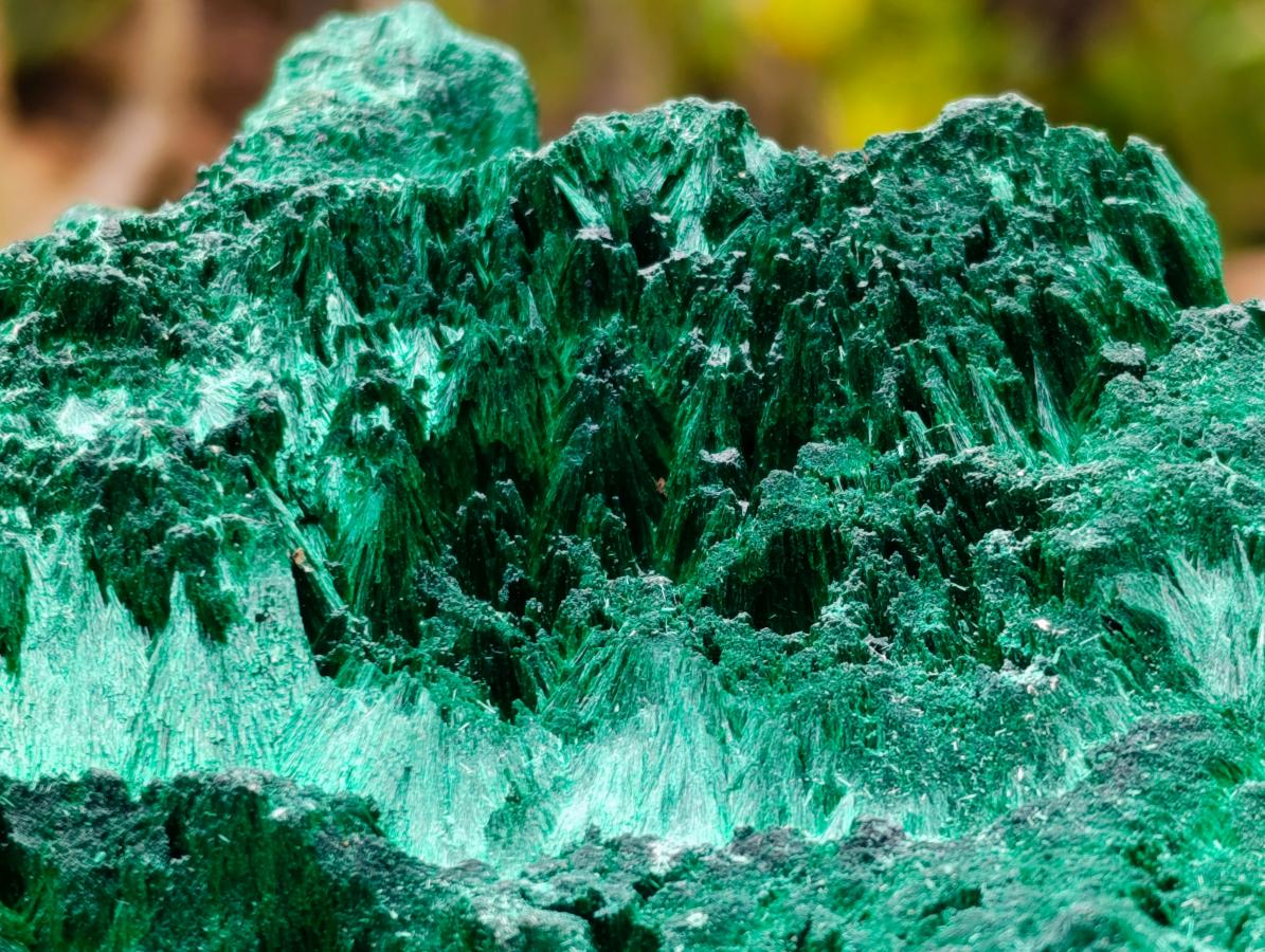 Natural Silky Malachite Specimens x 2 From Kasompe, Congo - Toprock Gemstones and Minerals 