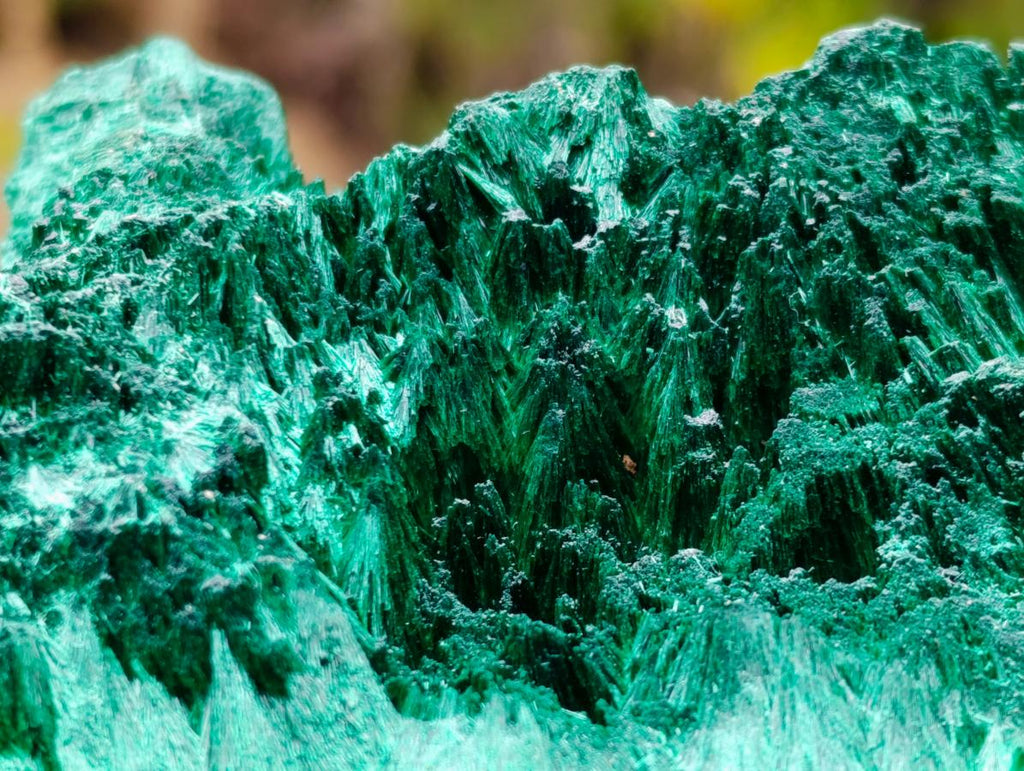 Natural Silky Malachite Specimens x 2 From Kasompe, Congo - Toprock Gemstones and Minerals 