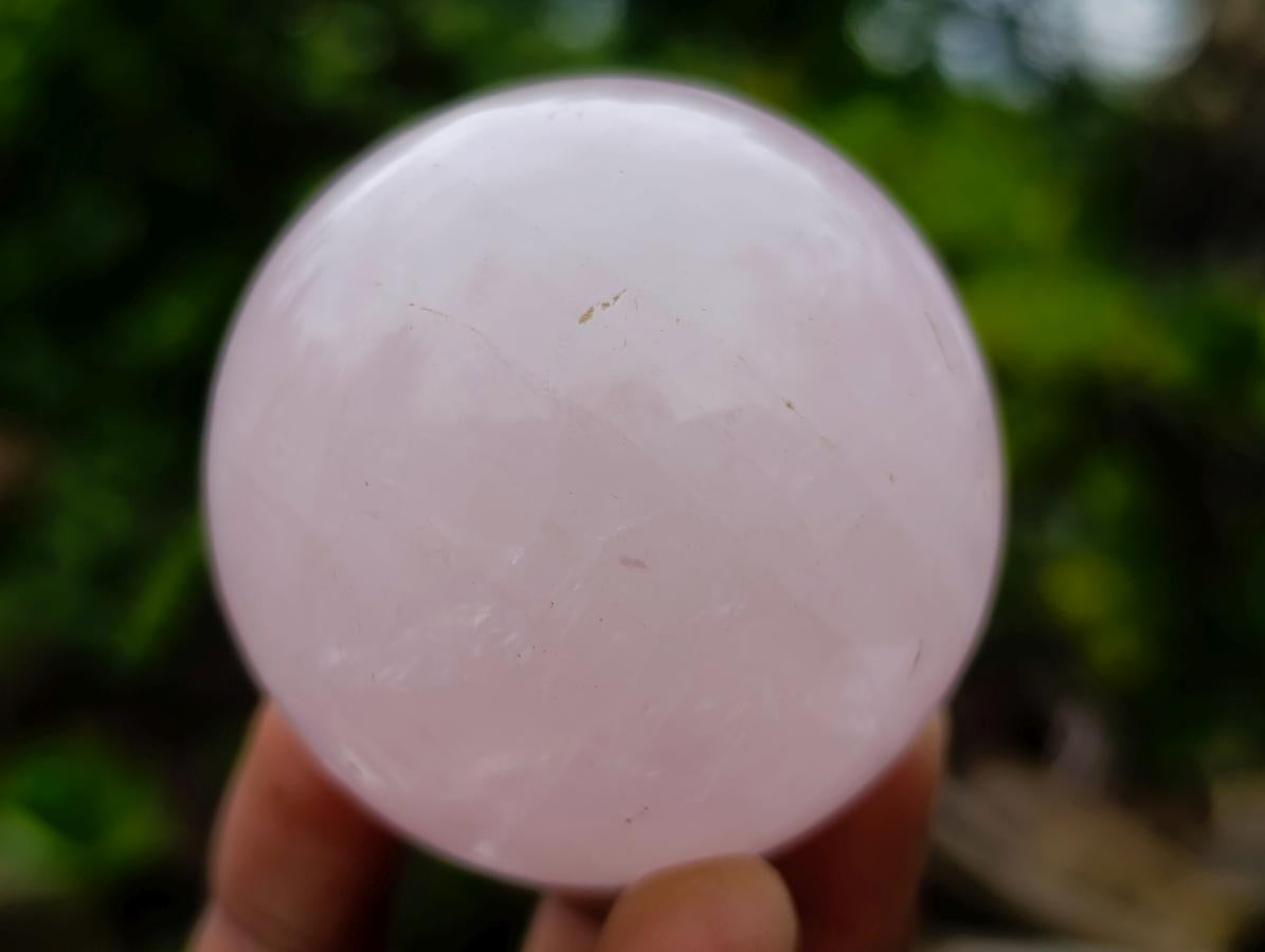Polished Gemmy Star Rose Quartz Spheres x 6 From Madagascar - Toprock Gemstones and Minerals 