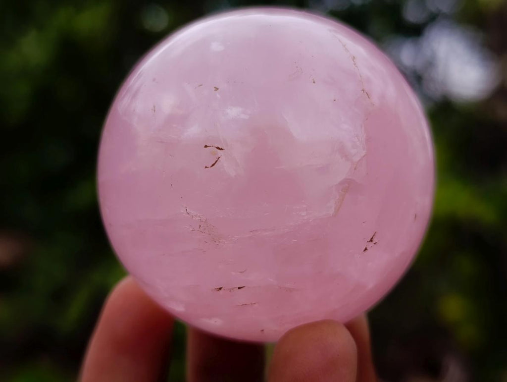 Polished Gemmy Star Rose Quartz Spheres x 6 From Madagascar - Toprock Gemstones and Minerals 