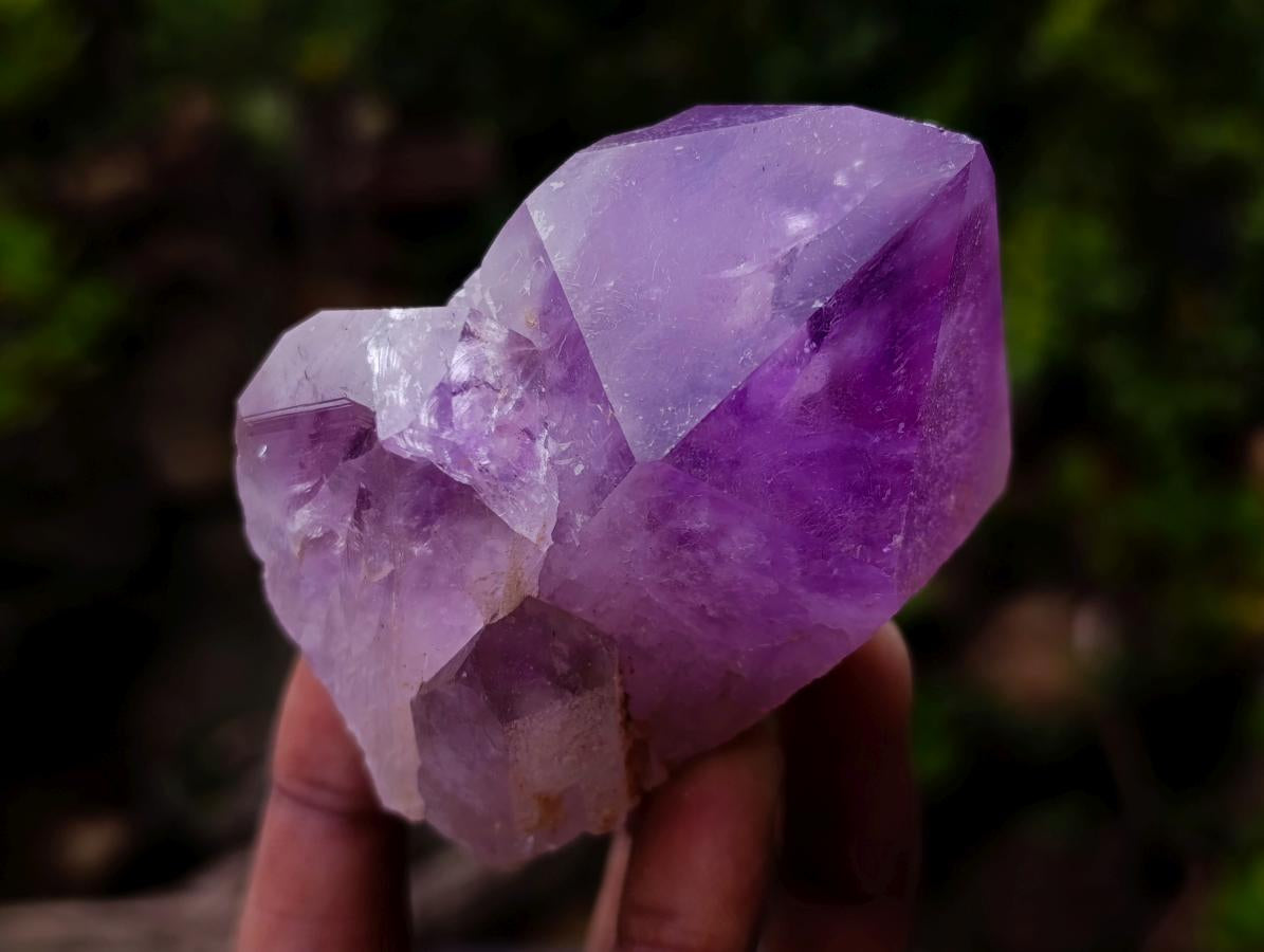 Natural Jacaranda Amethyst Crystals with Polished Terminations x 12 From Mumbwa, Zambia - Toprock Gemstones and Minerals 