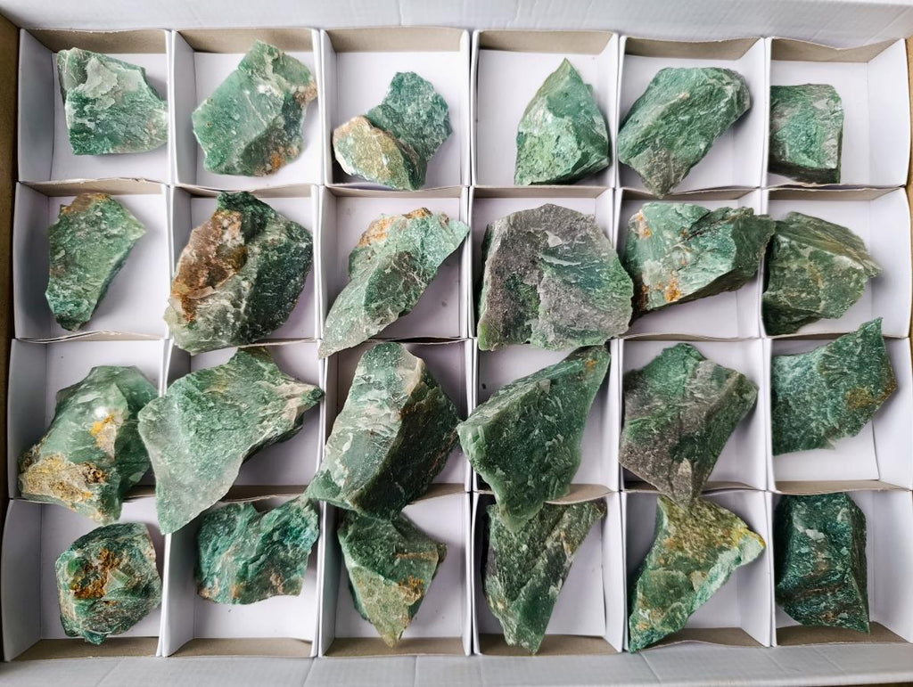Natural Swazi Jade Cobbed Specimens x 24 From Swaziland - Toprock Gemstones and Minerals 