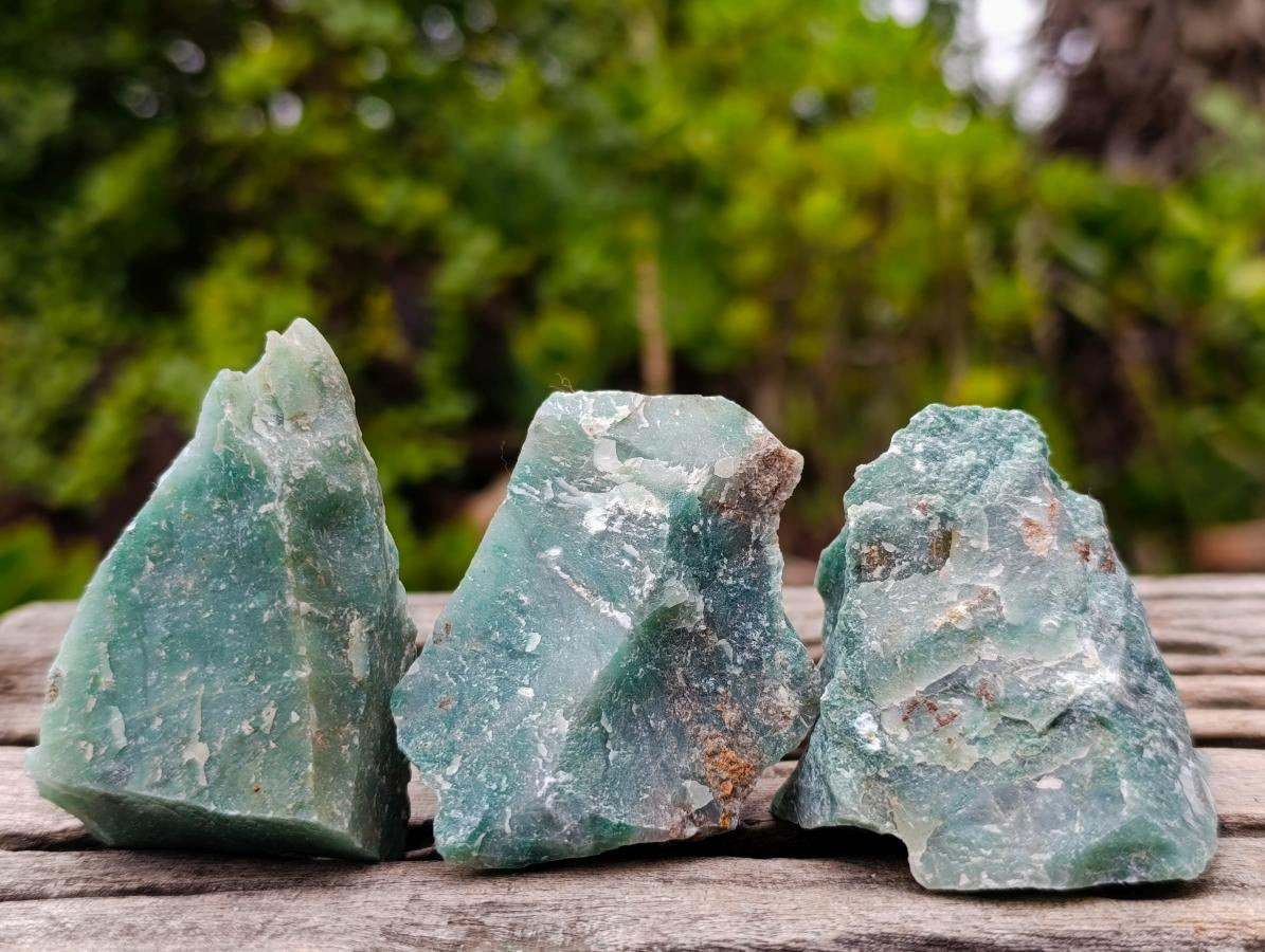 Natural Swazi Jade Cobbed Specimens x 24 From Swaziland - Toprock Gemstones and Minerals 