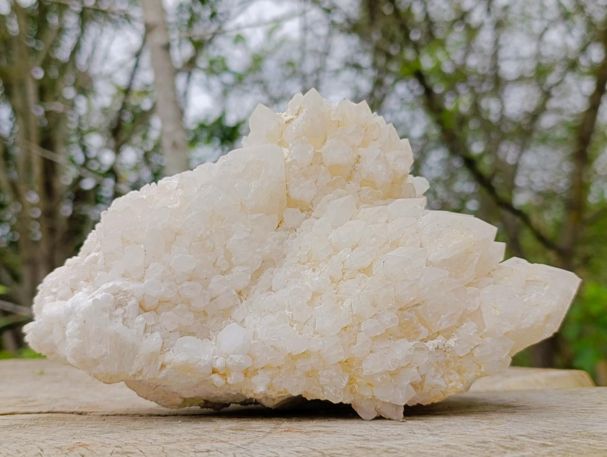 Natural Large Cascading Cathedral Window Candle Quartz Cluster x 1 From Antsirabe, Madagascar - Toprock Gemstones and Minerals 