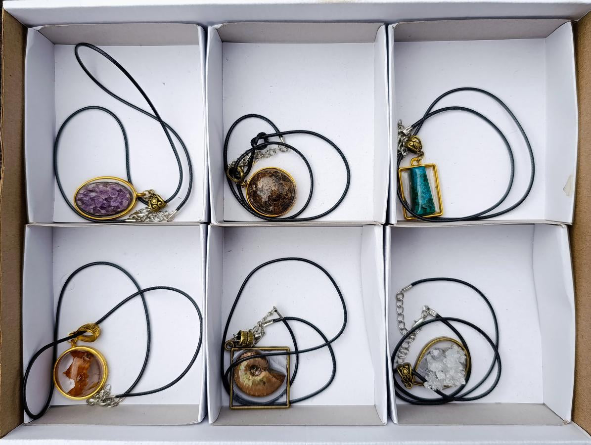 Hand Made Mix of Minerals Necklaces x From Southern Africa - Toprock Gemstones and Minerals 
