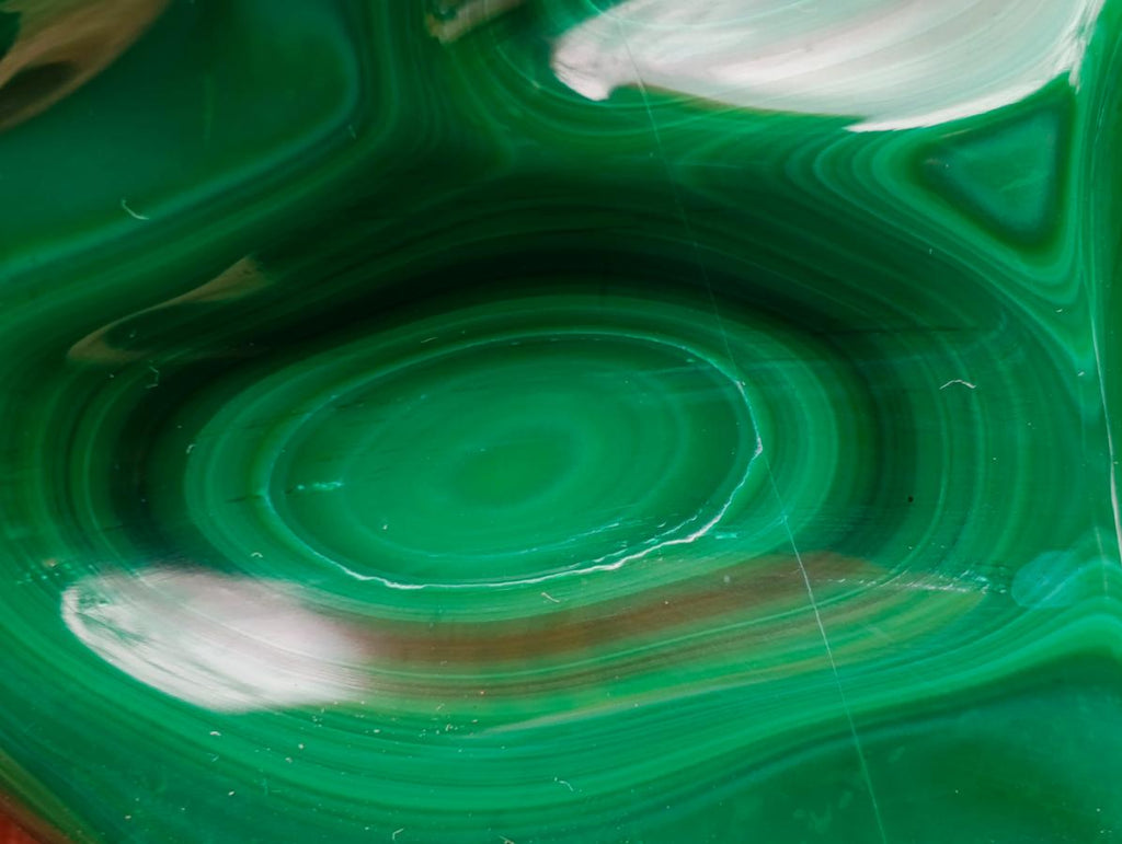 Polished Flower Banded Malachite Free Forms x 2 From Congo - Toprock Gemstones and Minerals 