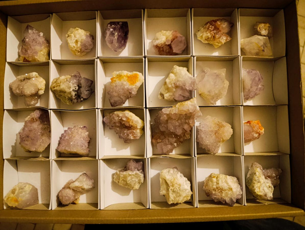 Natural Sunburst Spirit Amethyst Crystals and Clusters x 26 From Boekenhouthoek, South Africa - Toprock Gemstones and Minerals 