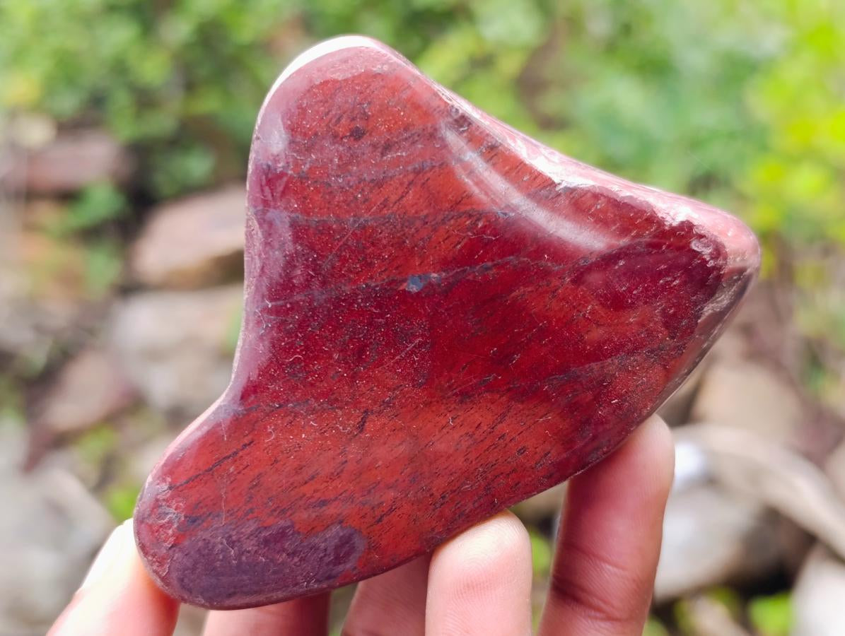 Polished Blue, Red and Gold Tigers Eye Tumbled Sliced x 24 From Prieska, South Africa - Toprock Gemstones and Minerals 