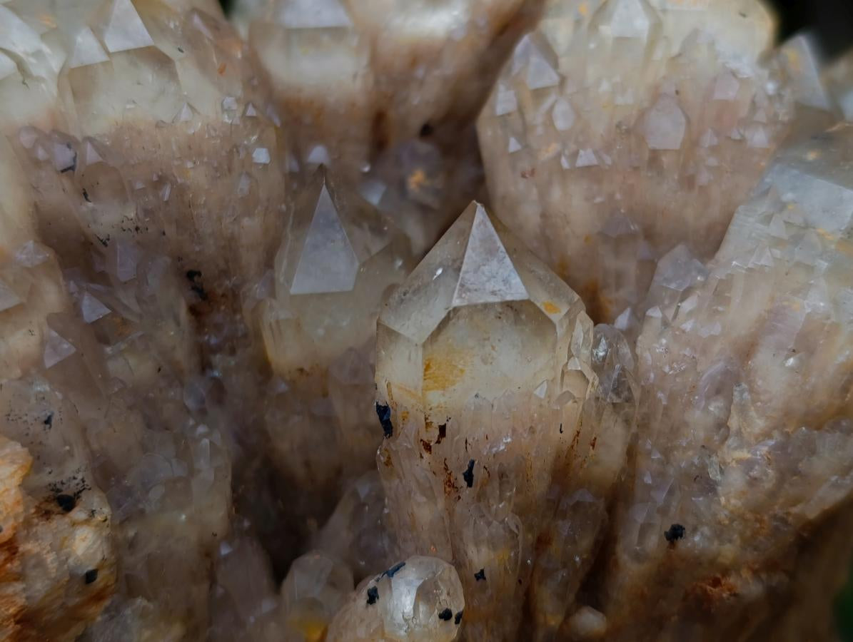 Natural Large Cascading White Phantom Smokey Luena Quartz Cluster x 1 From Luena, Congo - Toprock Gemstones and Minerals 
