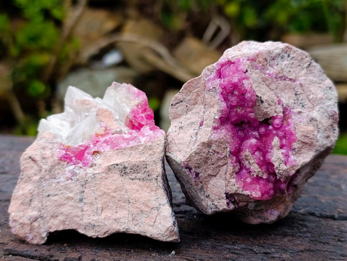 Natural Spherocobaltite Specimens x 6 From Mashamba West Mine, Congo - Toprock Gemstones and Minerals 