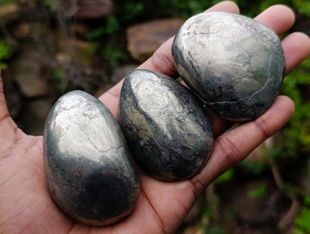 Polished Basalt Pharaoh Stone Free Forms x 12 From Iron Duke Mine, Zimbabwe - Toprock Gemstones and Minerals 