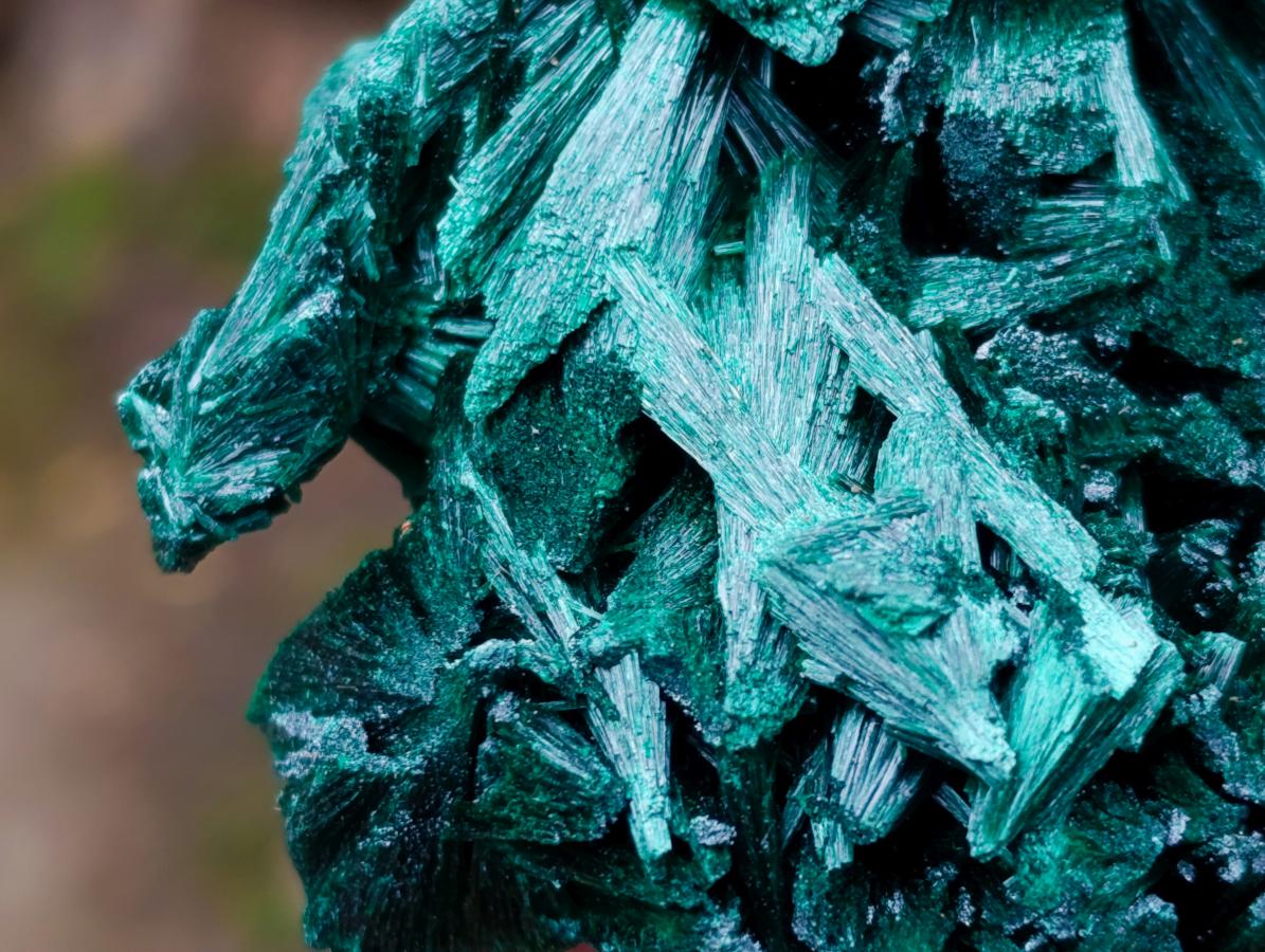 Natural Silky Malachite Specimens x 6 From Kasompe, Congo - Toprock Gemstones and Minerals 