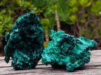 Natural Silky Malachite Specimens x 6 From Kasompe, Congo - Toprock Gemstones and Minerals 