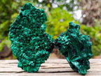 Natural Silky Malachite Specimens x 6 From Kasompe, Congo - Toprock Gemstones and Minerals 