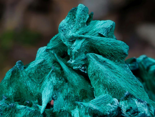 Natural Silky Malachite Specimens x 6 From Kasompe, Congo - Toprock Gemstones and Minerals 