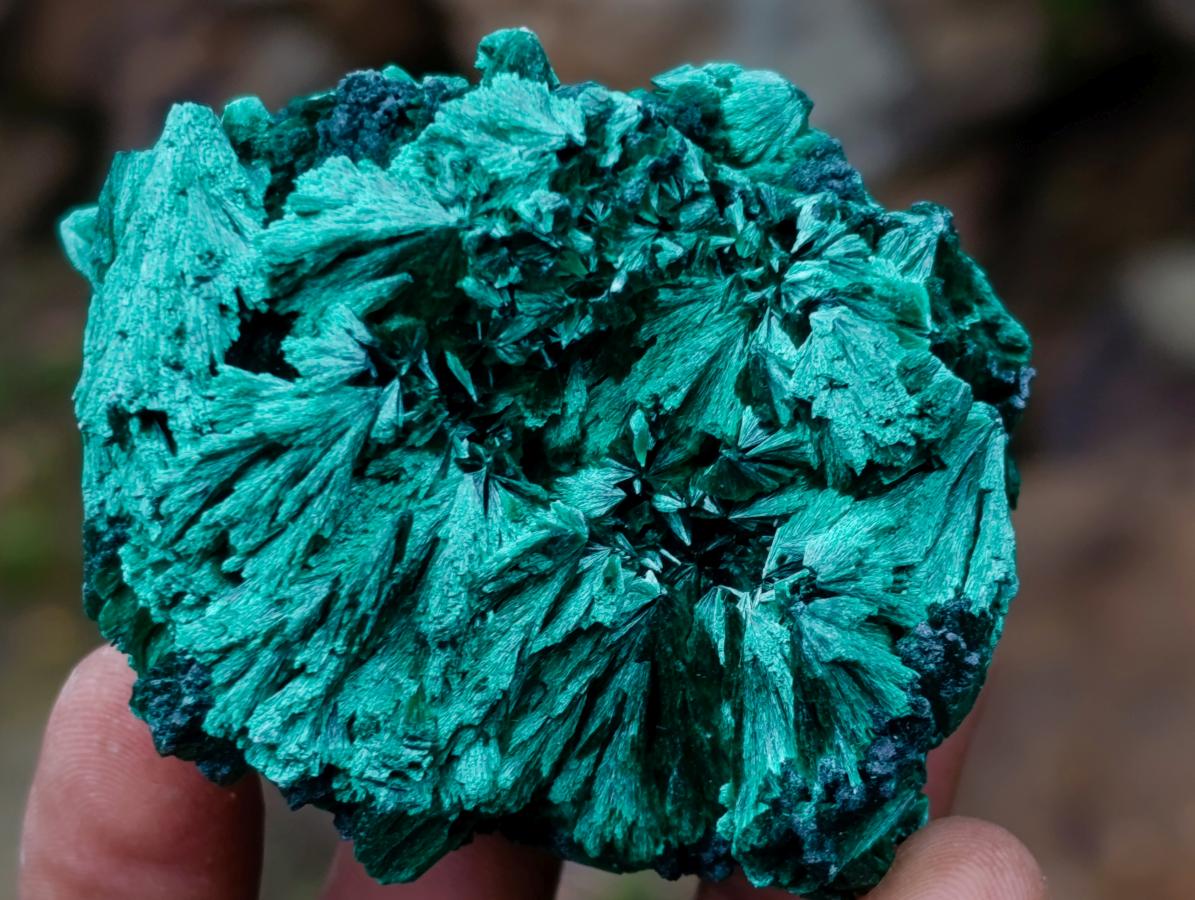 Natural Silky Malachite Specimens x 6 From Kasompe, Congo - Toprock Gemstones and Minerals 